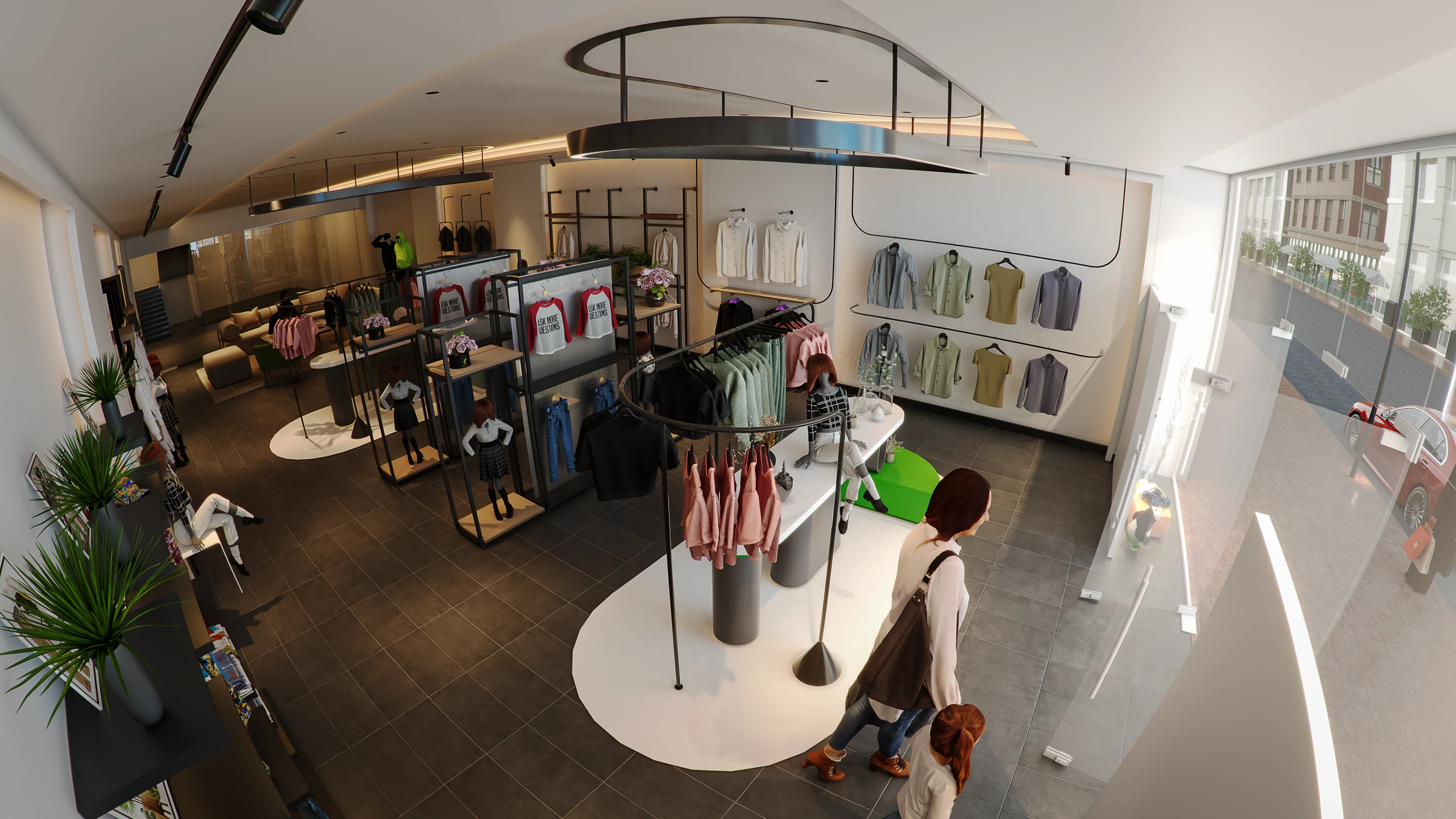 Eleven retail interior display