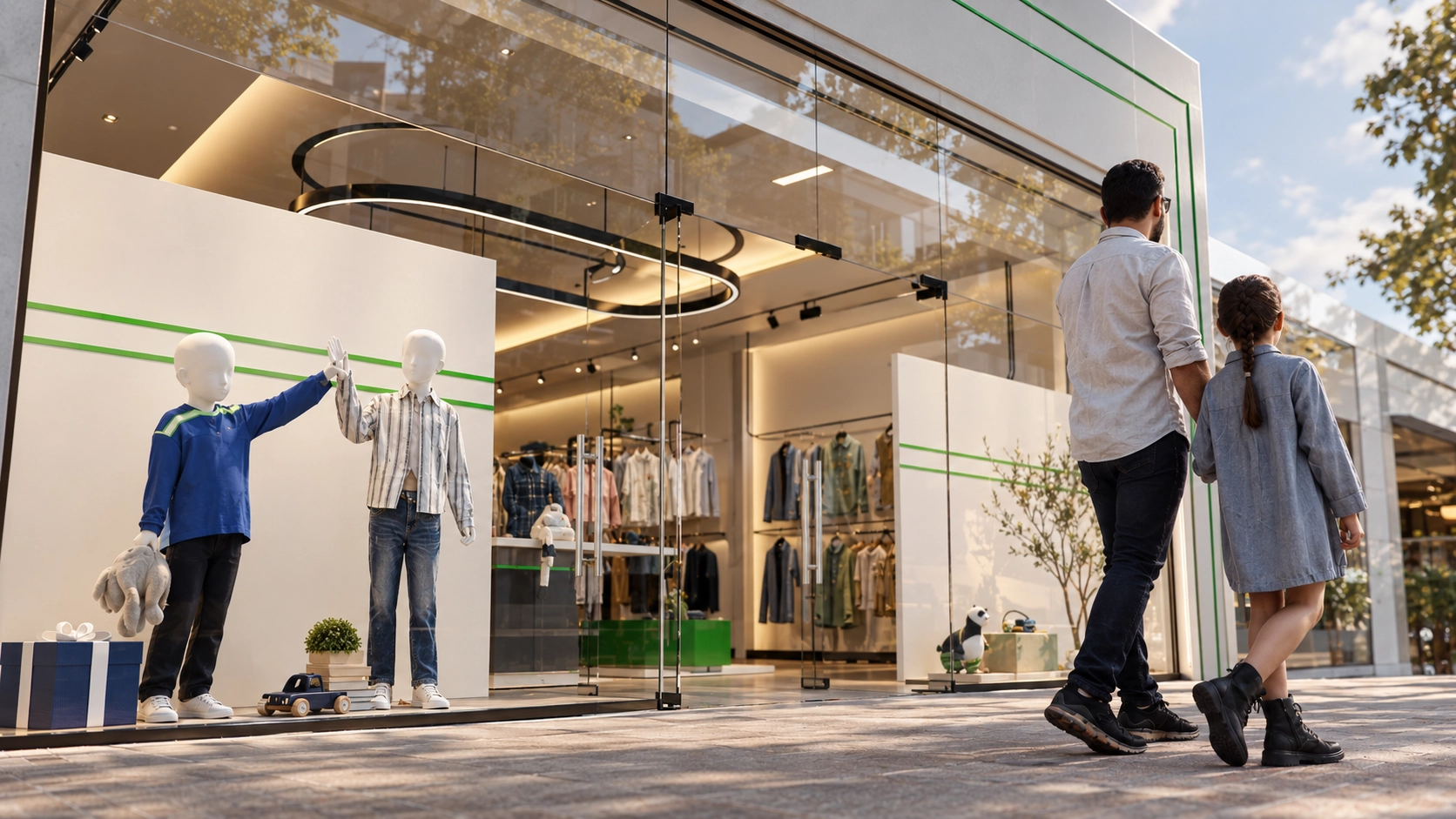 Eleven children's fashion retail interior