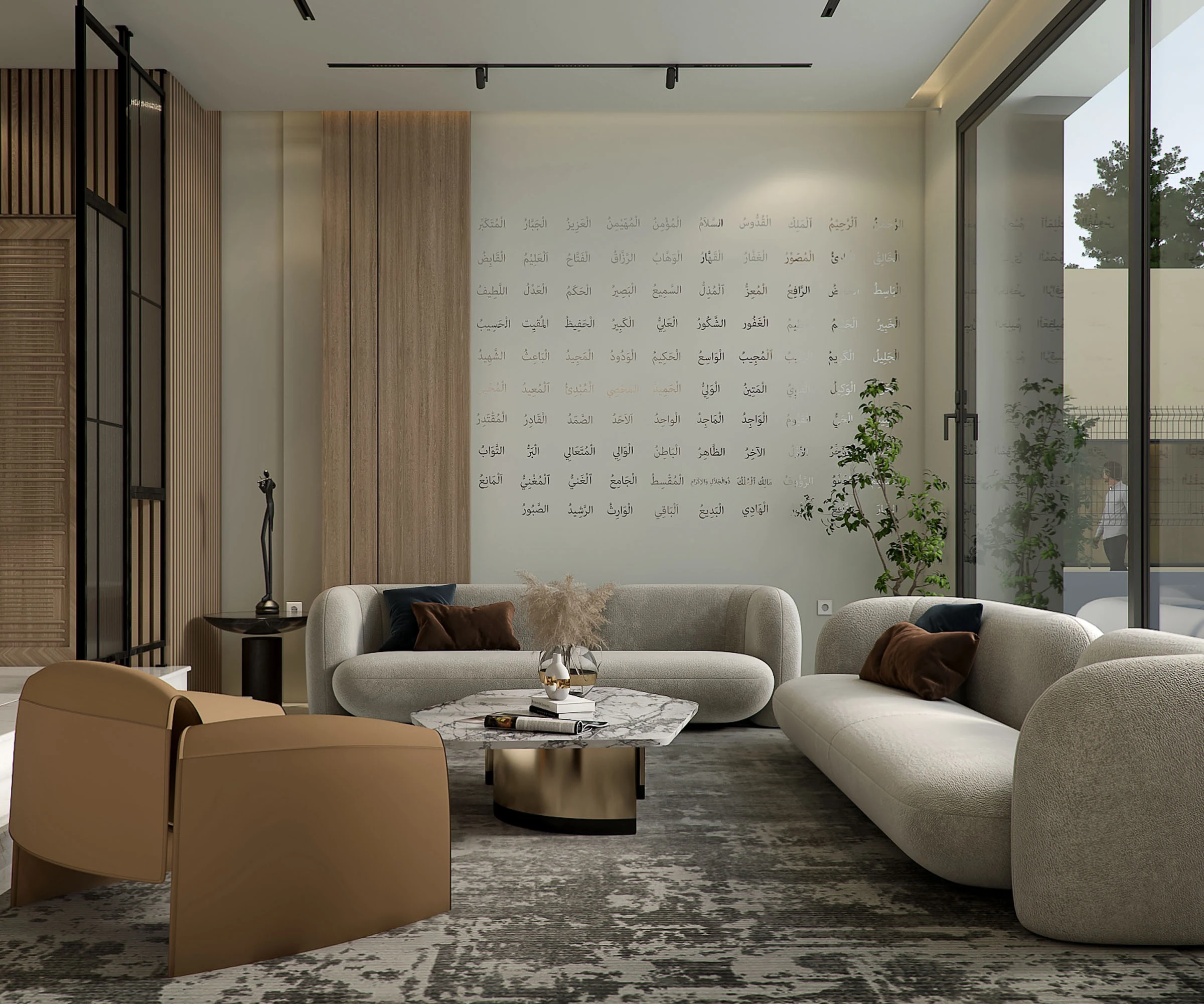 Villa Aurea living room interior in Cairo